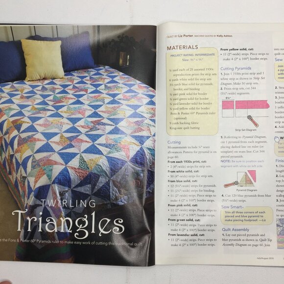 Fons & Porters Love of Quilting Magazine July August 2010 Easy Bias Techniques - Picture 9 of 14